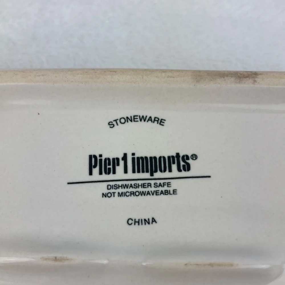 Pier 1 Imports Stoneware Spoon Rest 7”